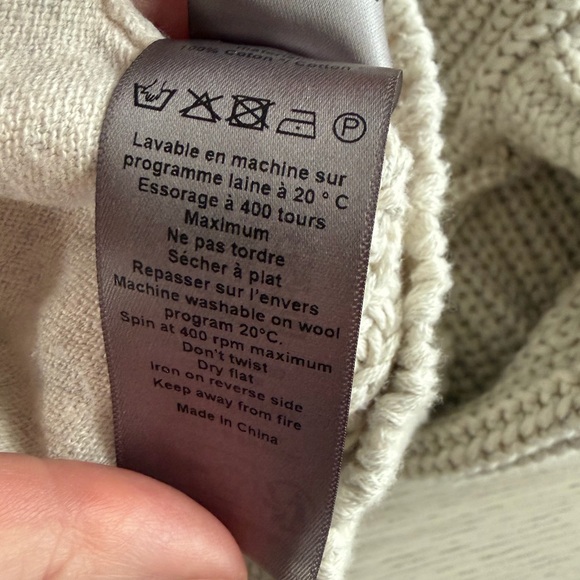 Zadig & Voltaire Cream Knit Sweater